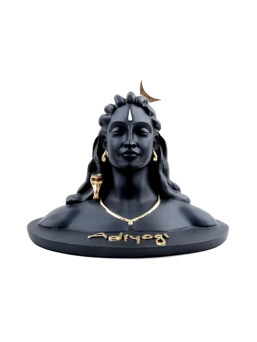 

Navyaksh Black & Gold-Toned Religious Small Yogi Showpiece