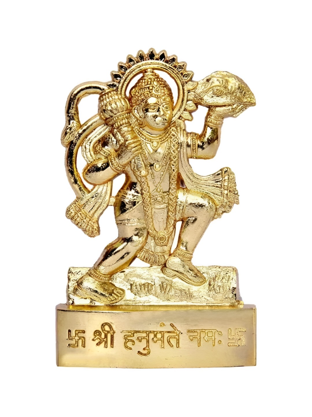 

Navyaksh Gold-Toned Metal Hanuman Ji Showpiece