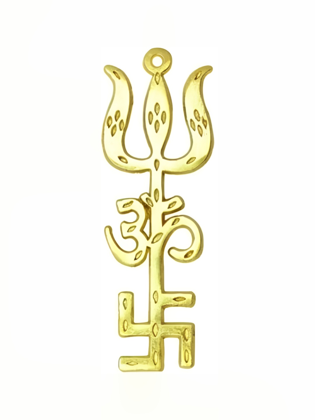 

Navyaksh Gold-Toned Religious Small Trishakti Trishul Showpiece