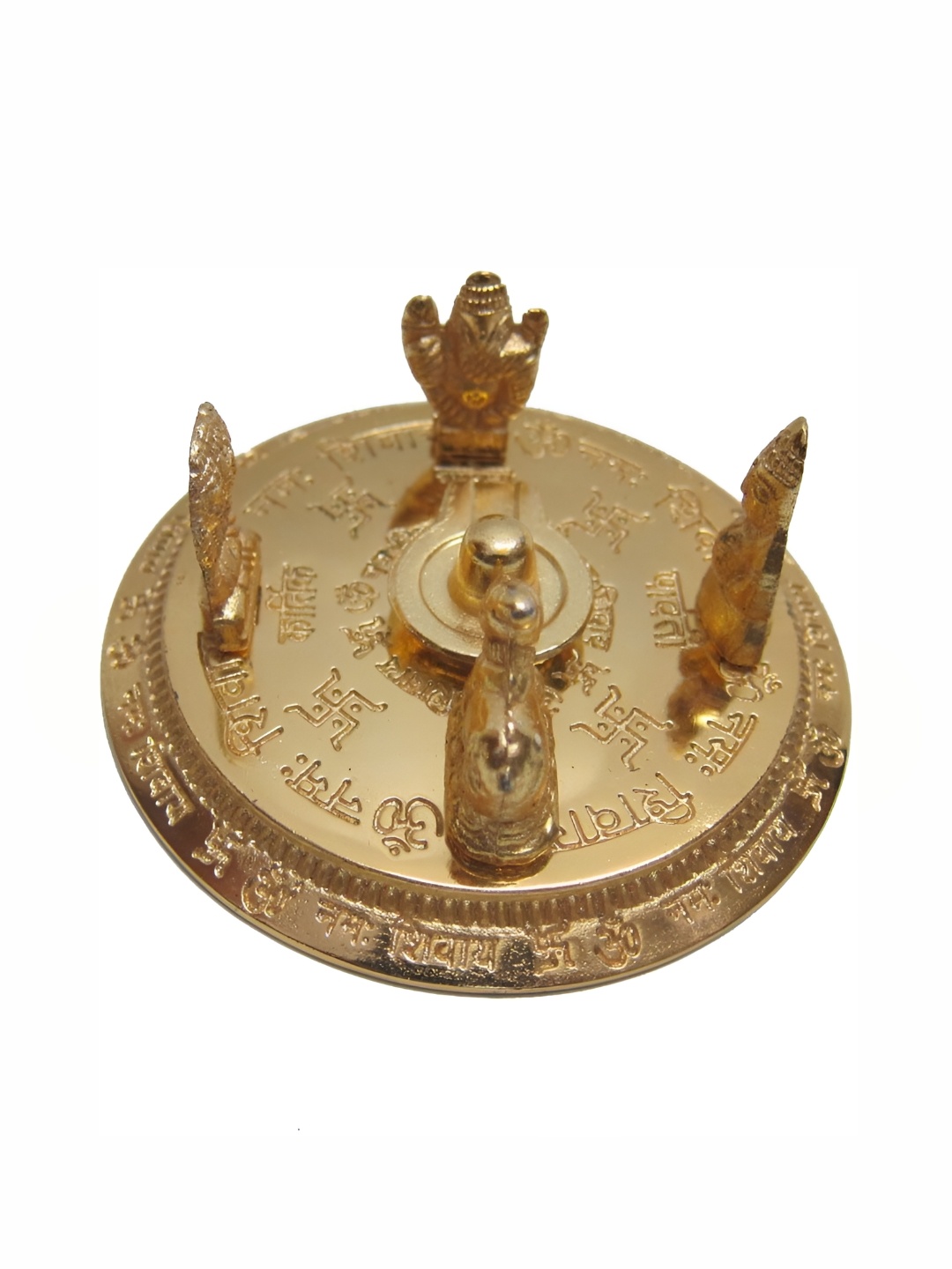

Navyaksh Gold-Toned Brass Shiv Parwar Decorative Showpiece