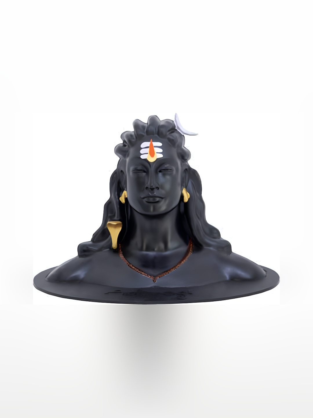 

Navyaksh Black Adiyogi Shiva Religious Idol Showpiece