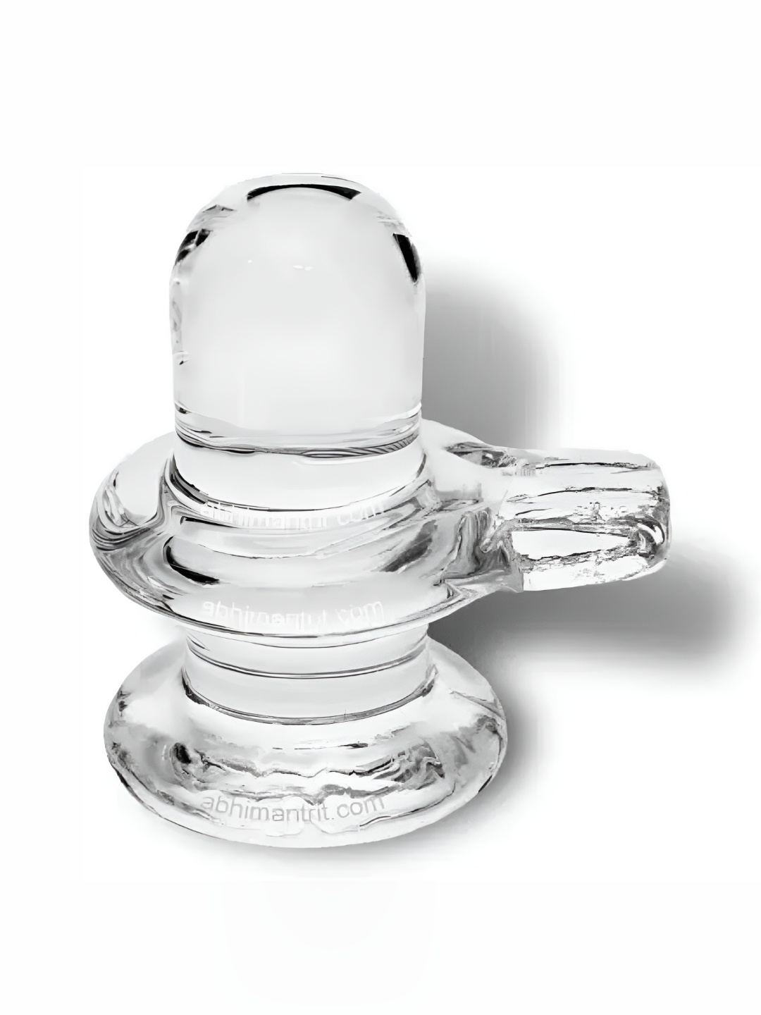 

Navyaksh White Crystal Shiv Ling Showpiece