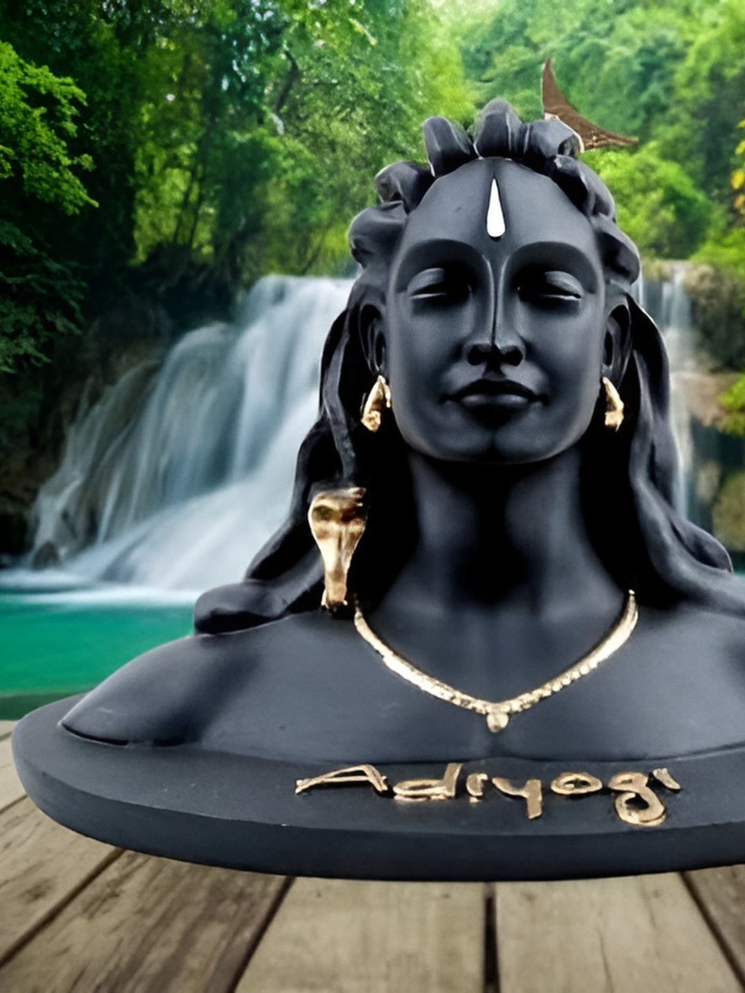 

Navyaksh Black Marble Siva Showpiece