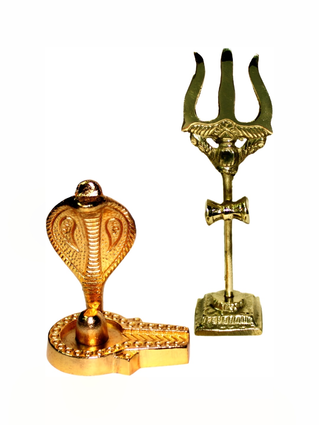 

Navyaksh Gold-Toned Metal Shivling Showpiece