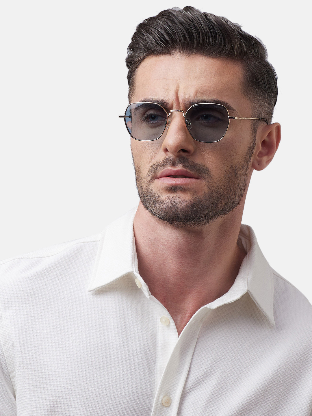 

Shisen Fox Unisex Square Sunglass, Blue