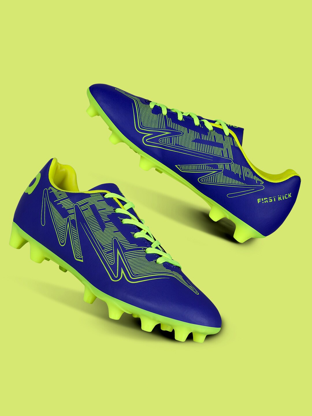 

Aivin Men Printed Cleated Football Shoes, Blue