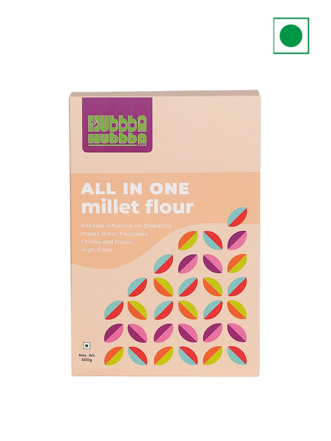 

Hubbba Hubbba All in One Millet Flour-500gm, Peach