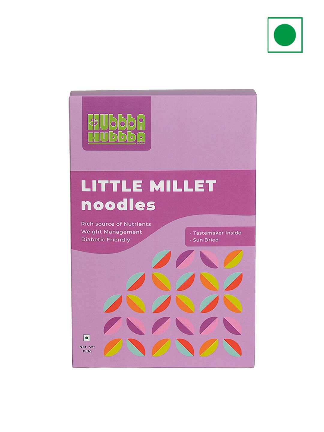 

Hubbba Hubbba Little Millet Noodles-150 gm, Purple