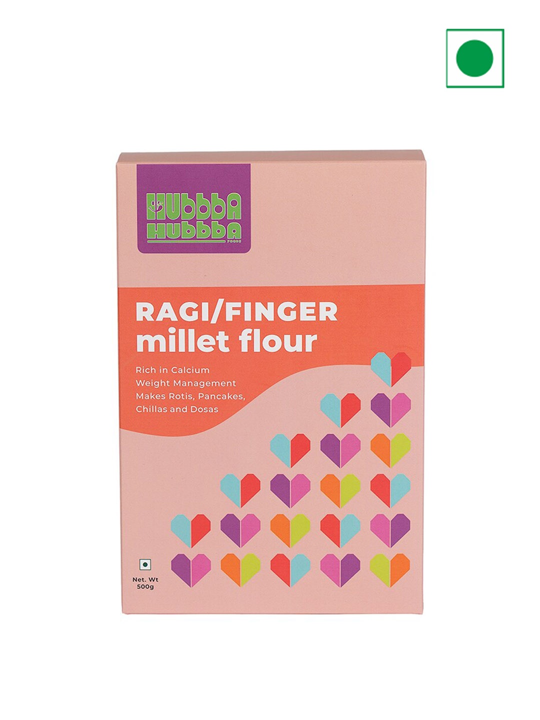 

Hubbba Hubbba Ragi & Finger Millet Flour- 500 gm, Pink