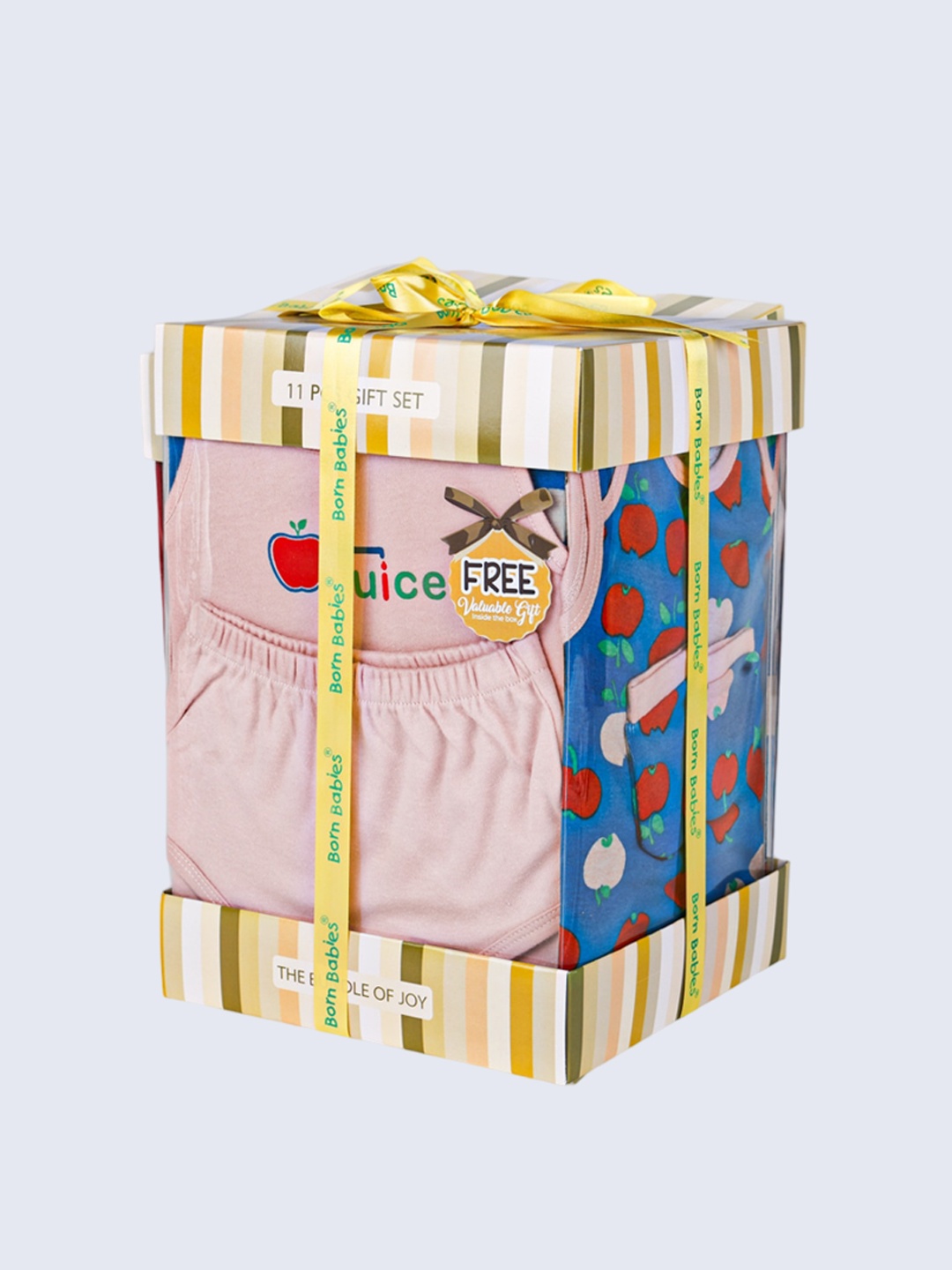 

Born Babies Infants Pure Cotton Baby Apparel Gift Set, Pink