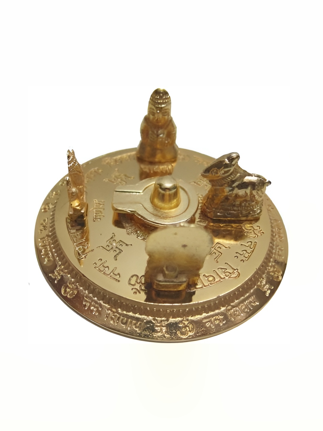 

Navyaksh Gold Toned Shiv Parivaar Brass Religious Idol Showpiece