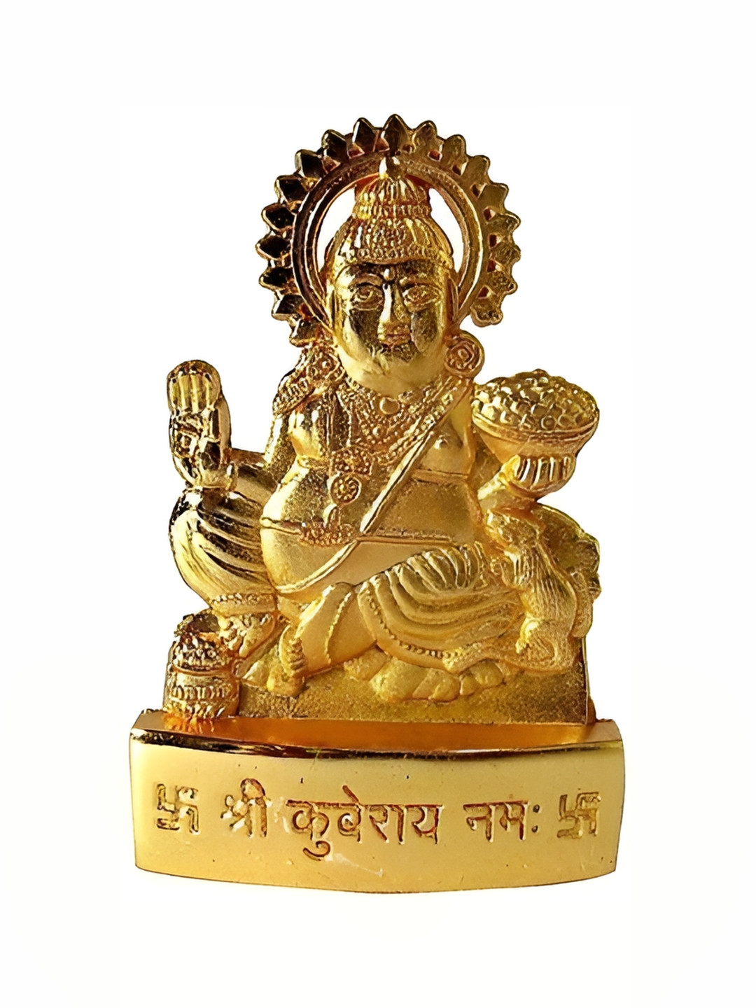 

Navyaksh Gold-Toned Metal Kuber Showpiece