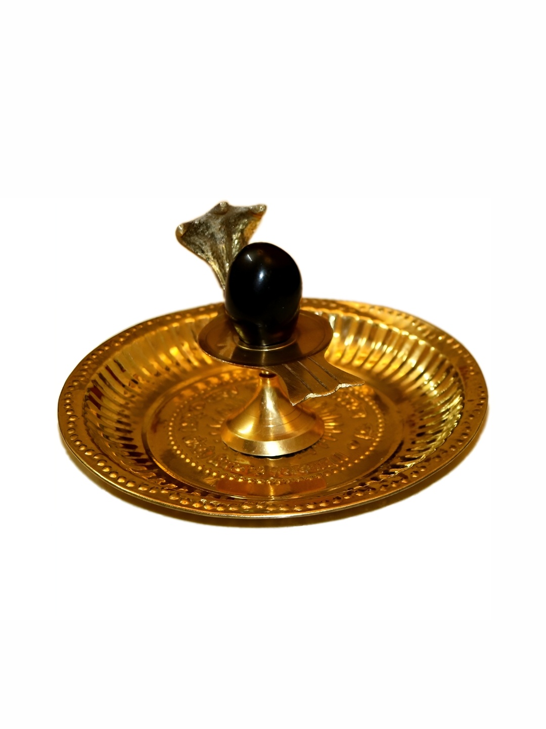 

Navyaksh Gold Toned & Black Religious Brass Showpiece