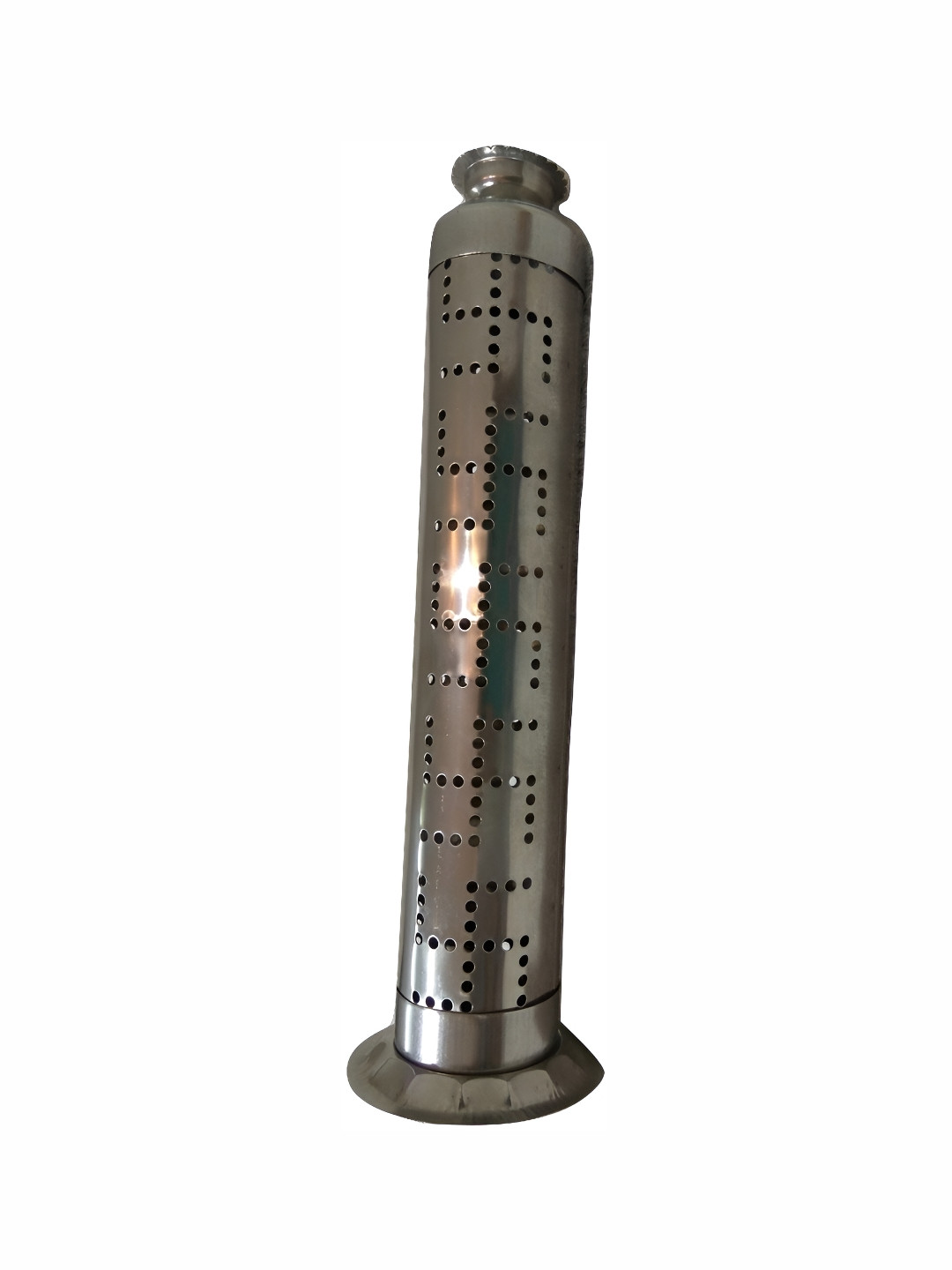 

Navyaksh Silver Toned Textured Agarbatti Stand Showpiece
