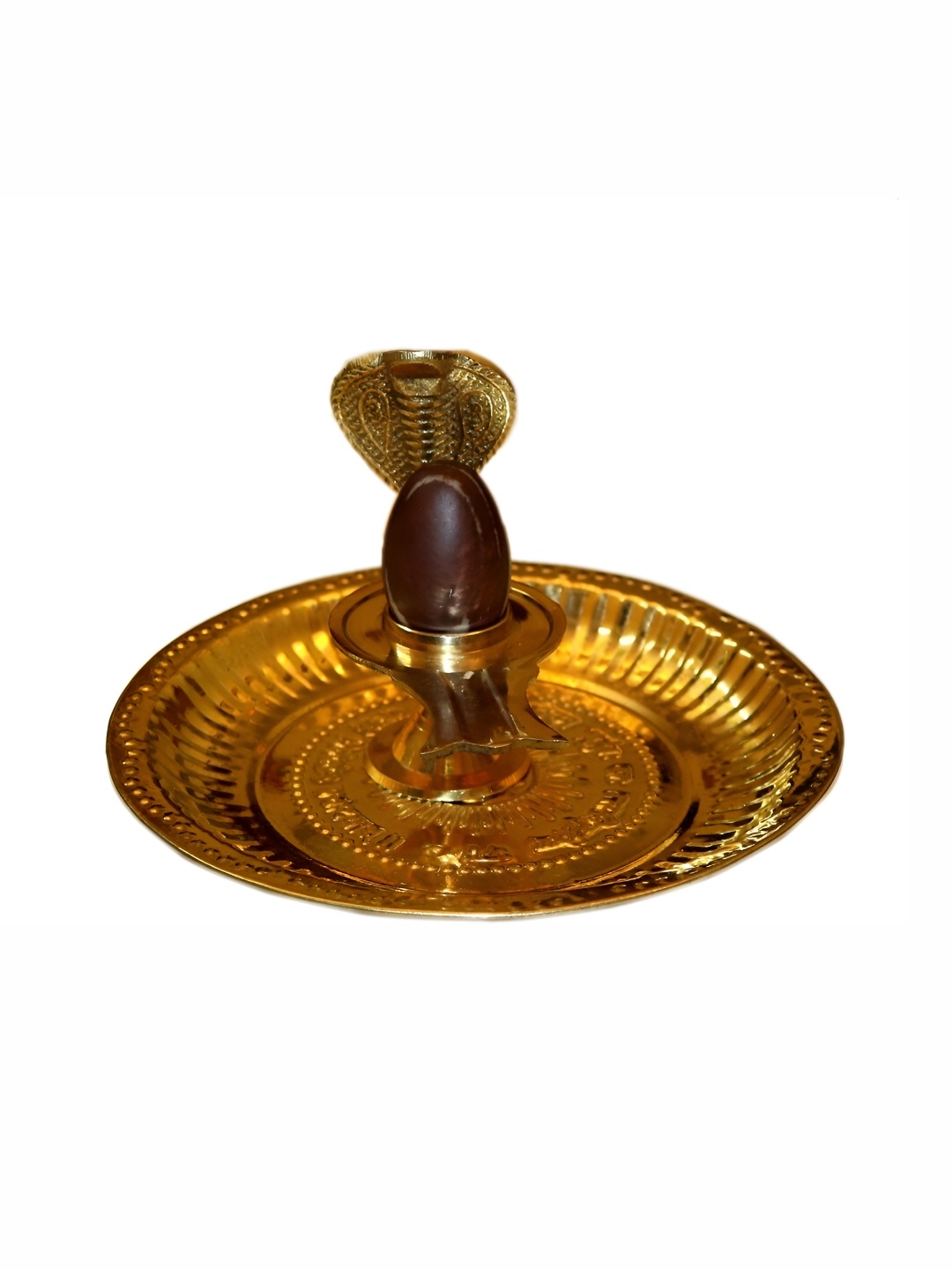 

Navyaksh Gold Toned & Brown Religious Brass Showpiece