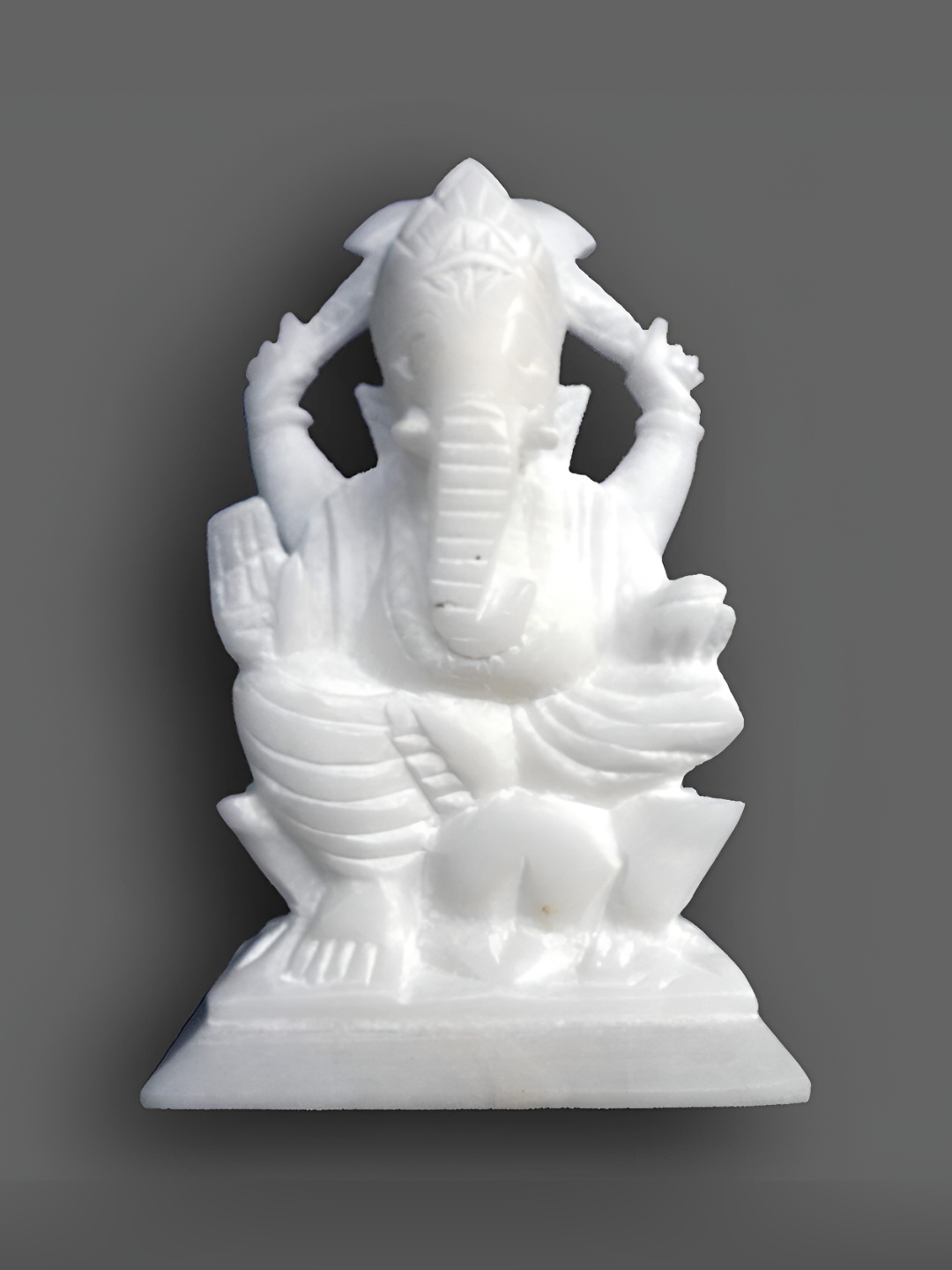 

Navyaksh White Religious Marble Showpiece