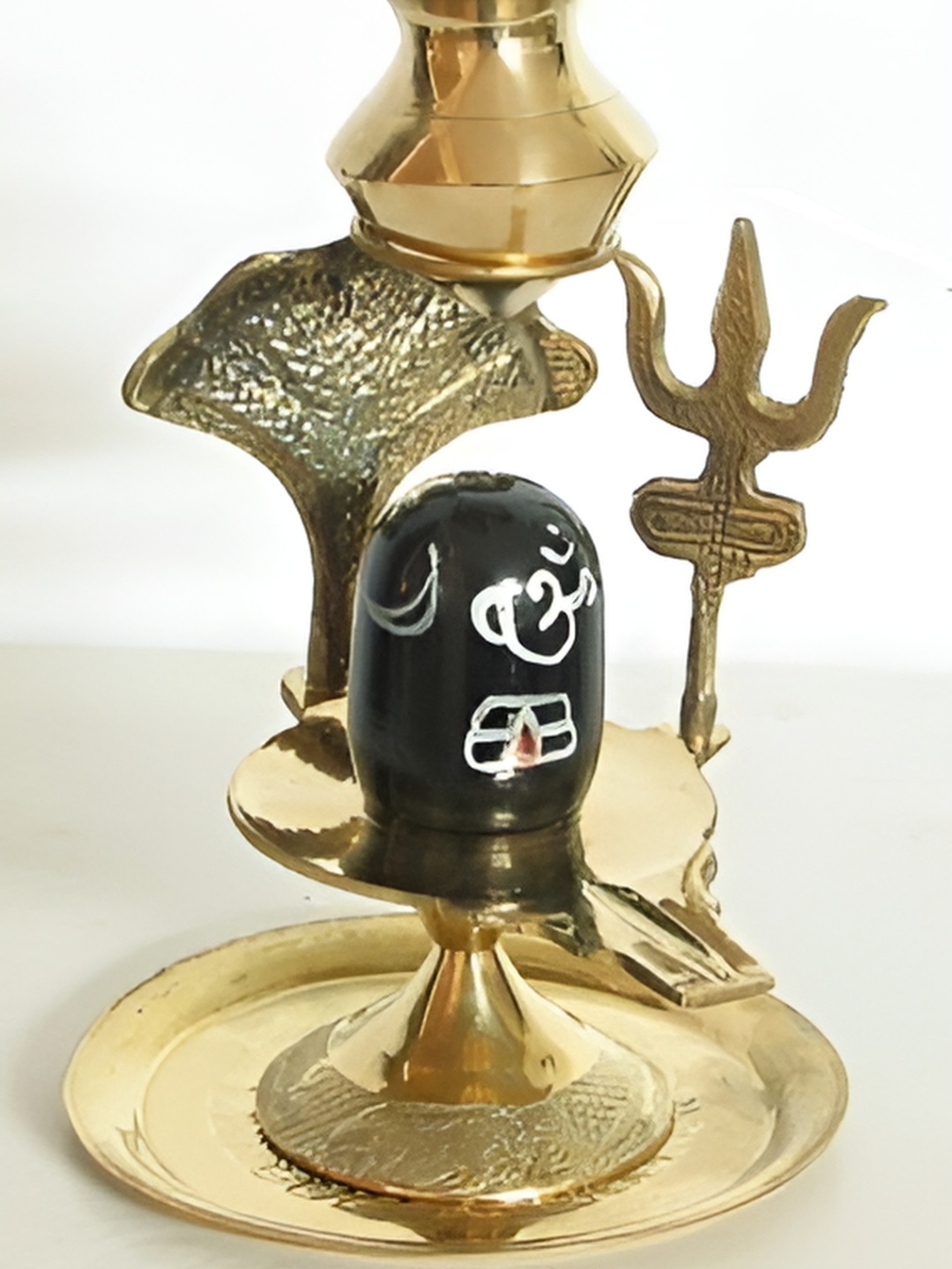 

Navyaksh Gold Toned & Black Religious Small Brass Showpiece