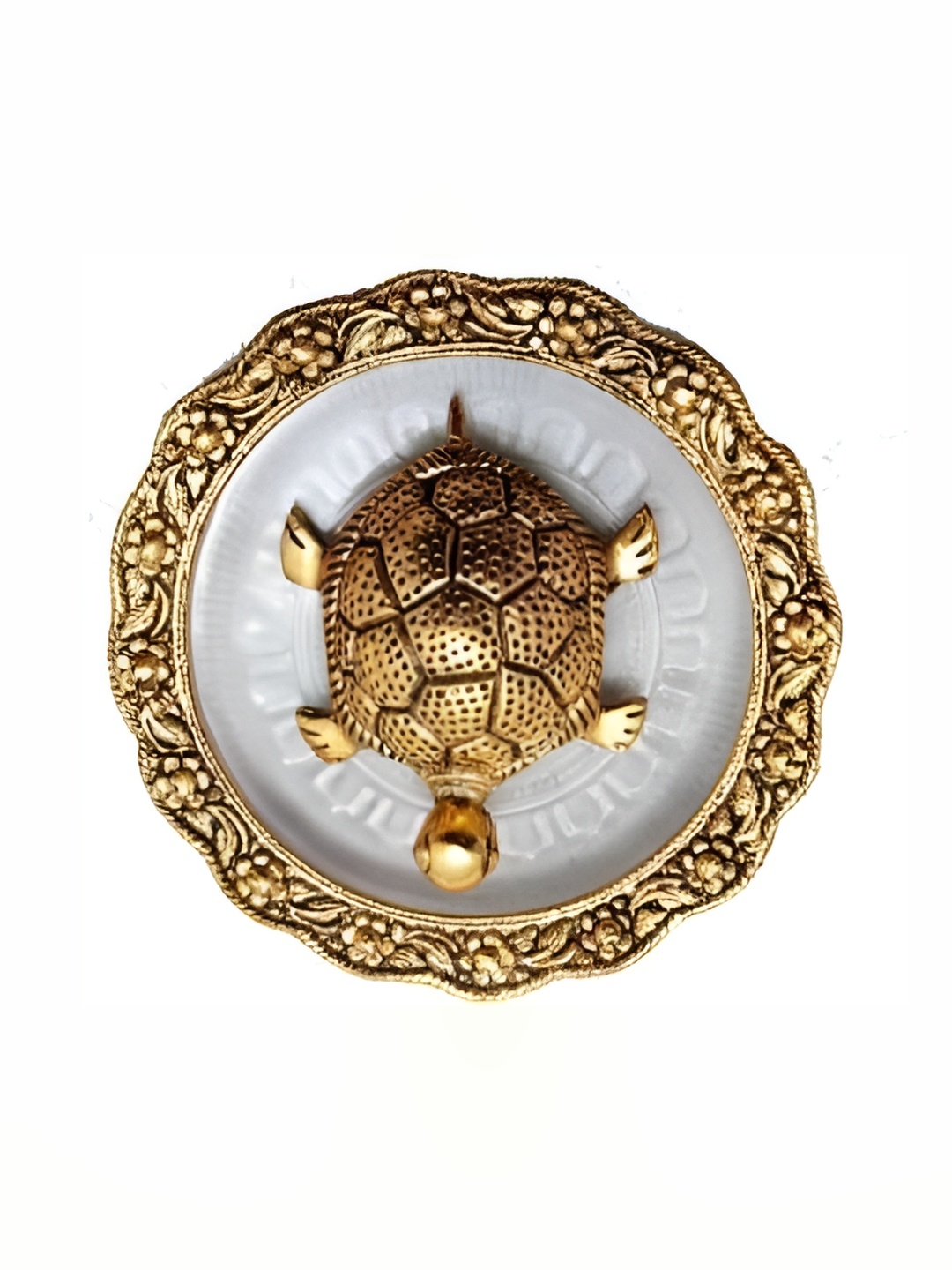 

Navyaksh Gold-Toned Kachua Plate Showpiece