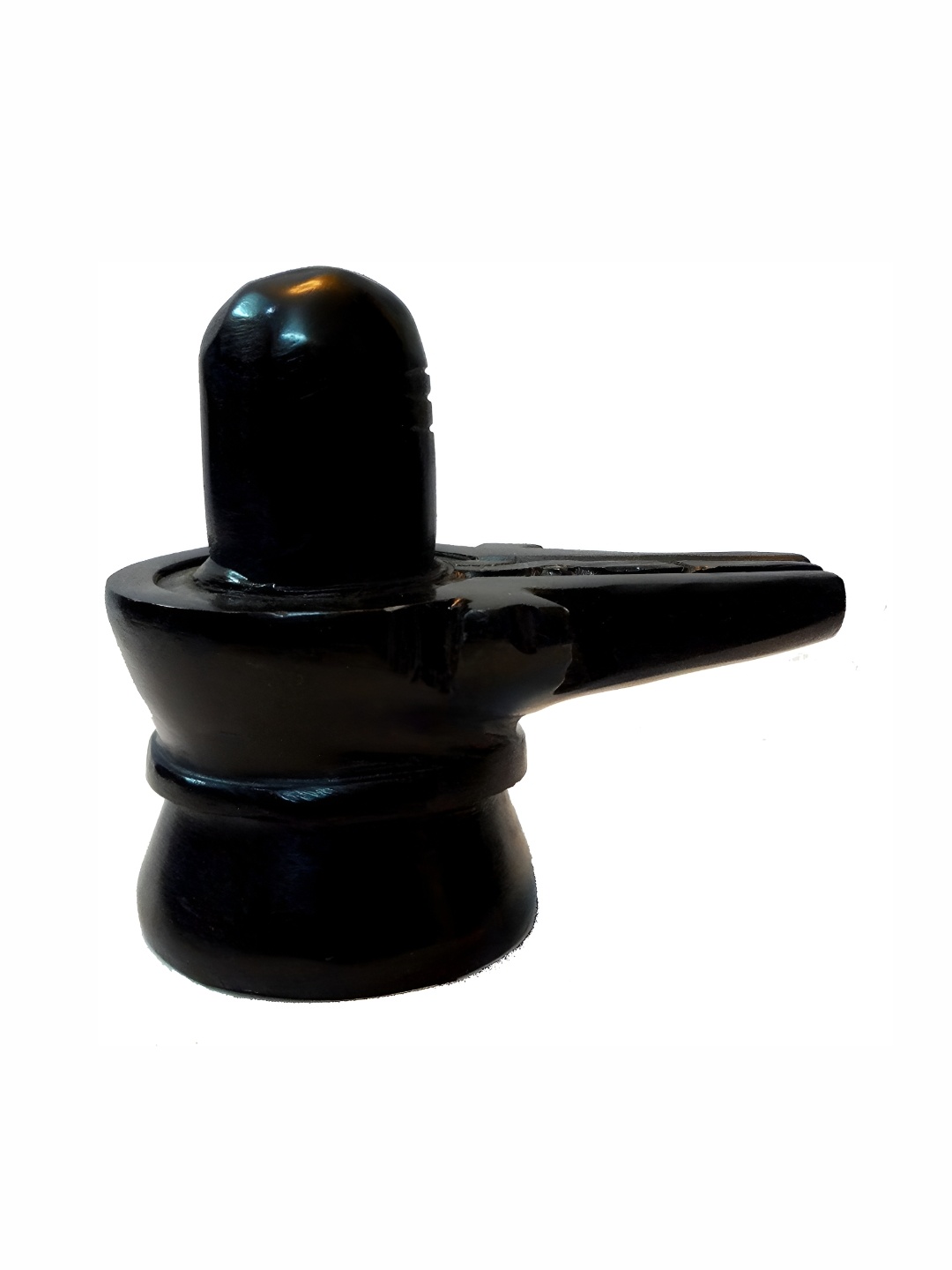 

Navyaksh Black Shivling Religious Idol Showpiece
