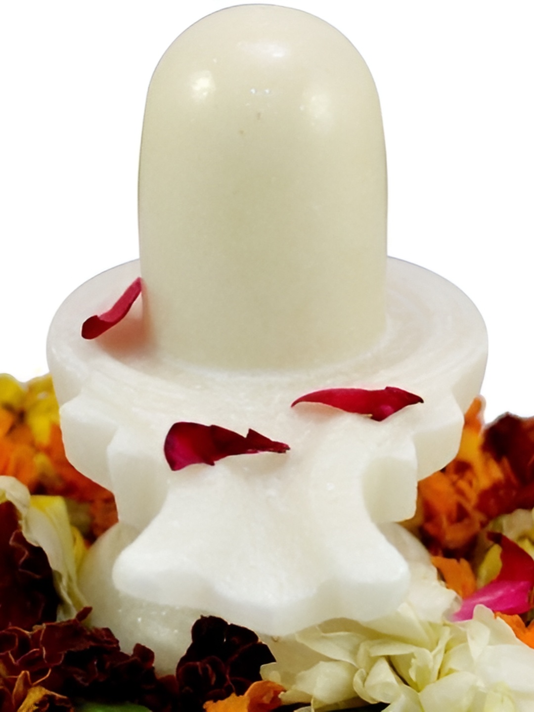 

Navyaksh White Marble Shivling Showpiece