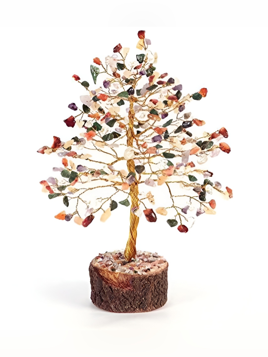

Navyaksh Gold Toned Crystal Tree Showpiece