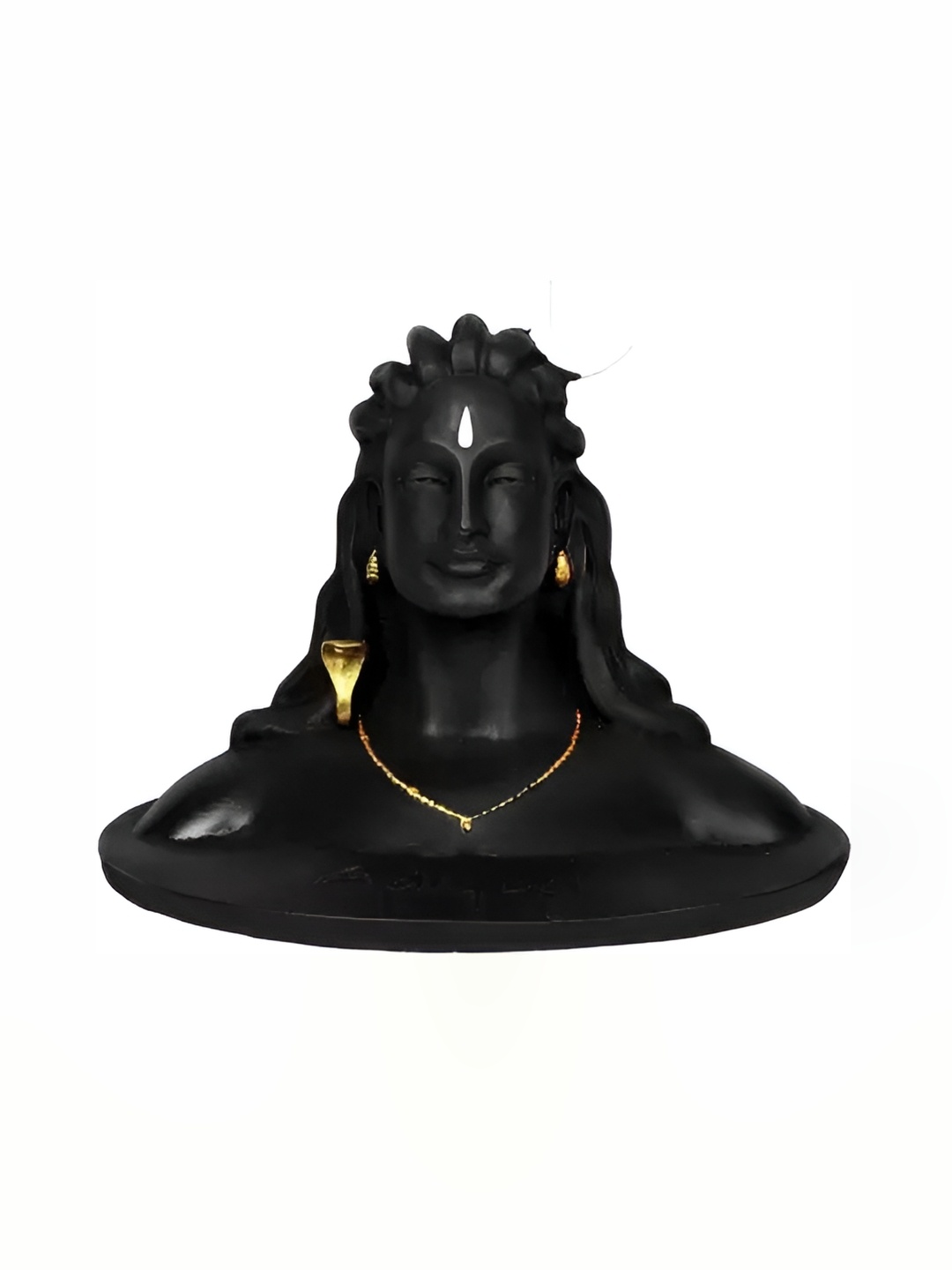 

Navyaksh Black & Gold Toned Religious Aadi Yogi Showpiece