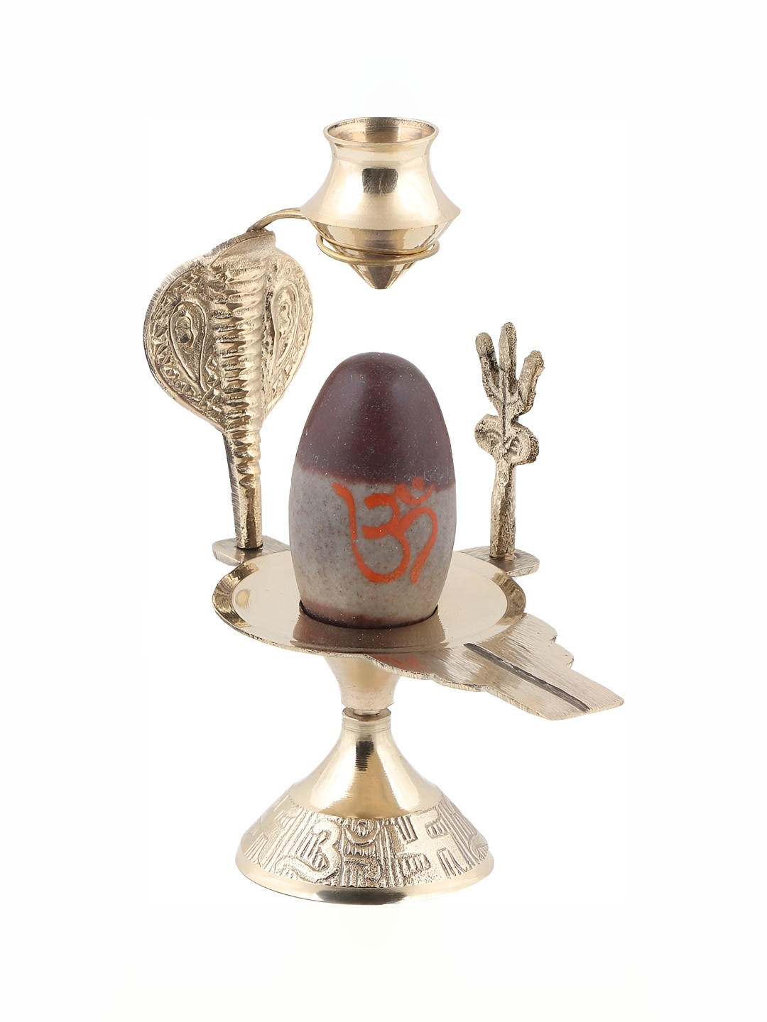 

Navyaksh Gold Toned & brown Religious Brass Small Showpiece