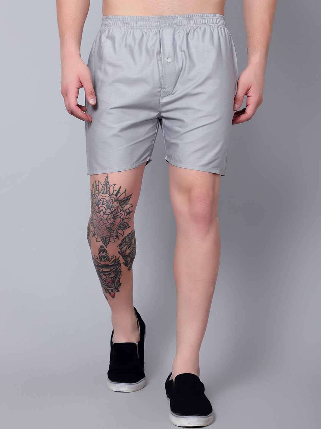

FINIVO Pure Cotton Boxers BOXER_2306_GREY_S