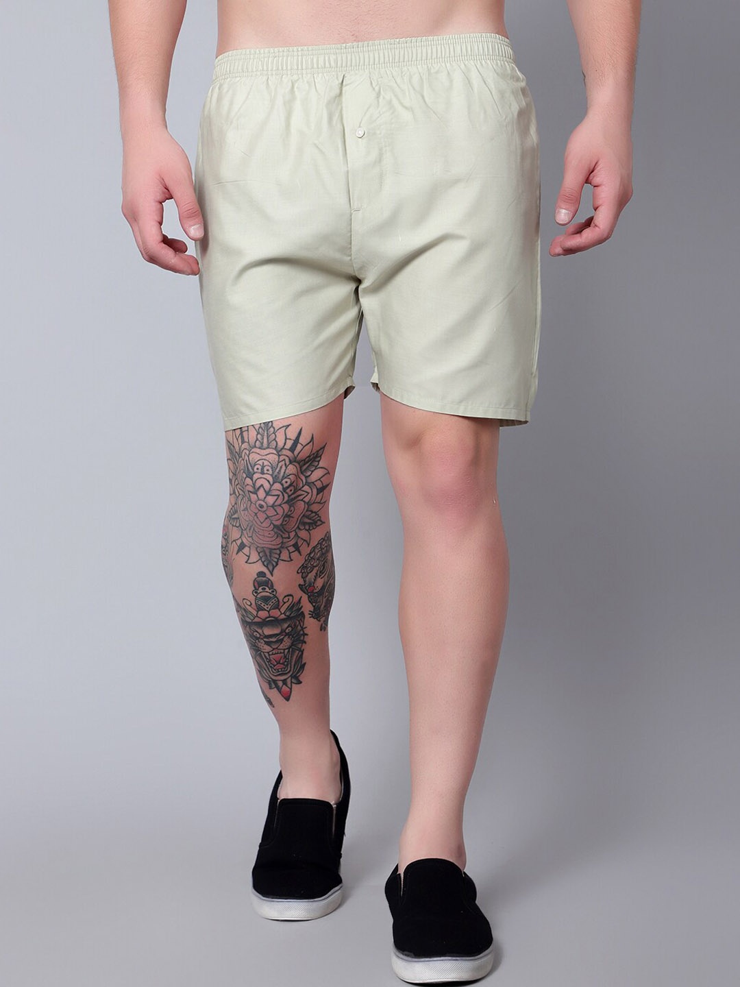 

FINIVO FASHION Pure Cotton Boxers BOXER_2307_CREAM_S