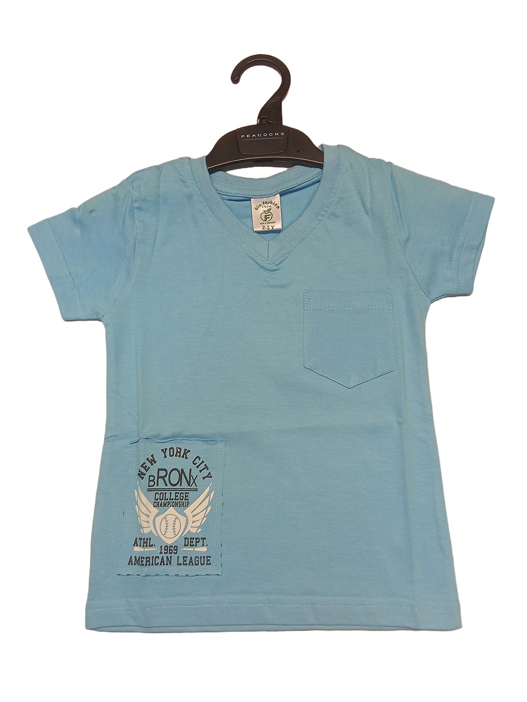 

BAESD Boys V-Neck Cotton T-shirt, Blue