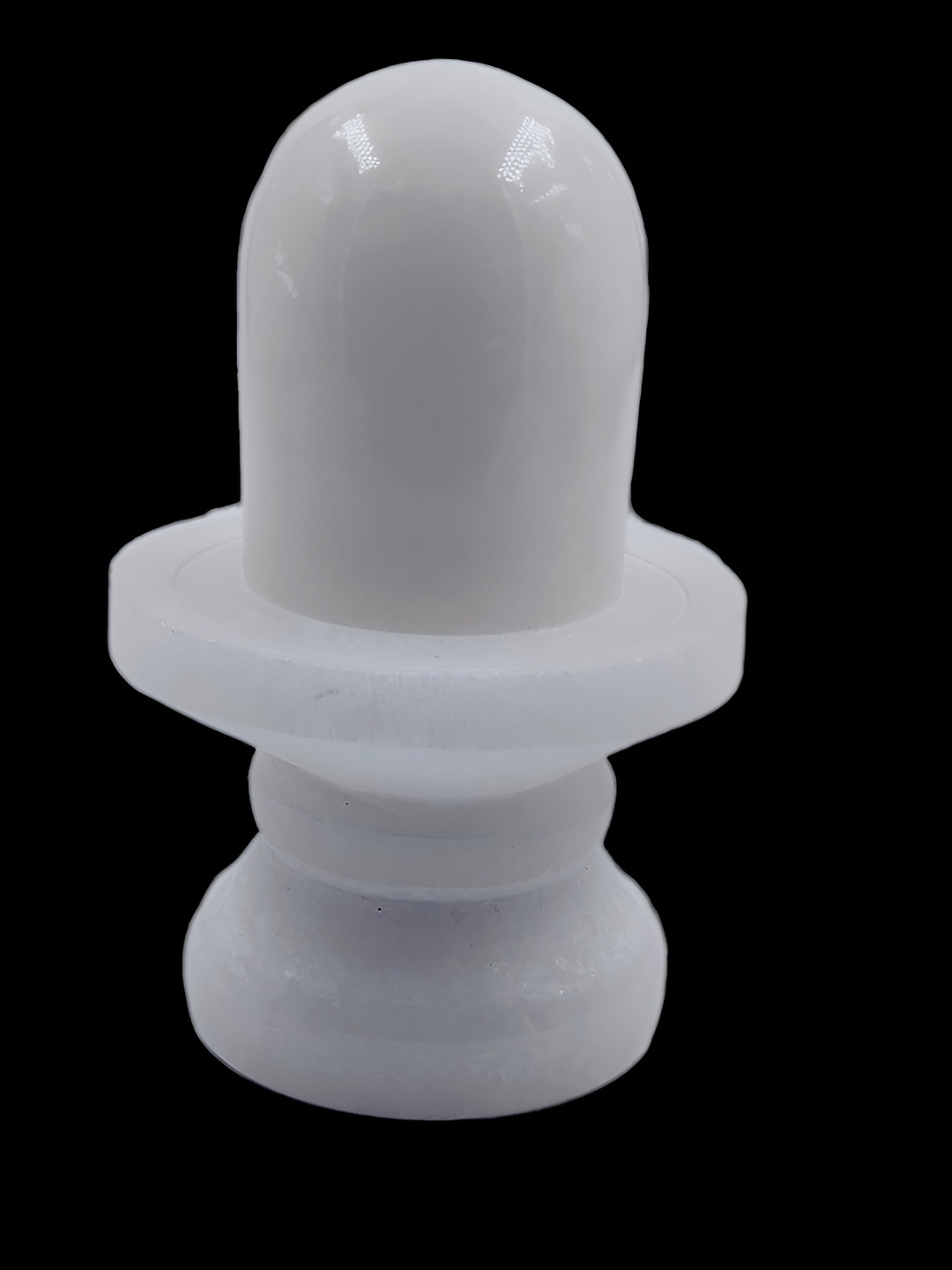 

Navyaksh White Religious Small Shivling Showpiece