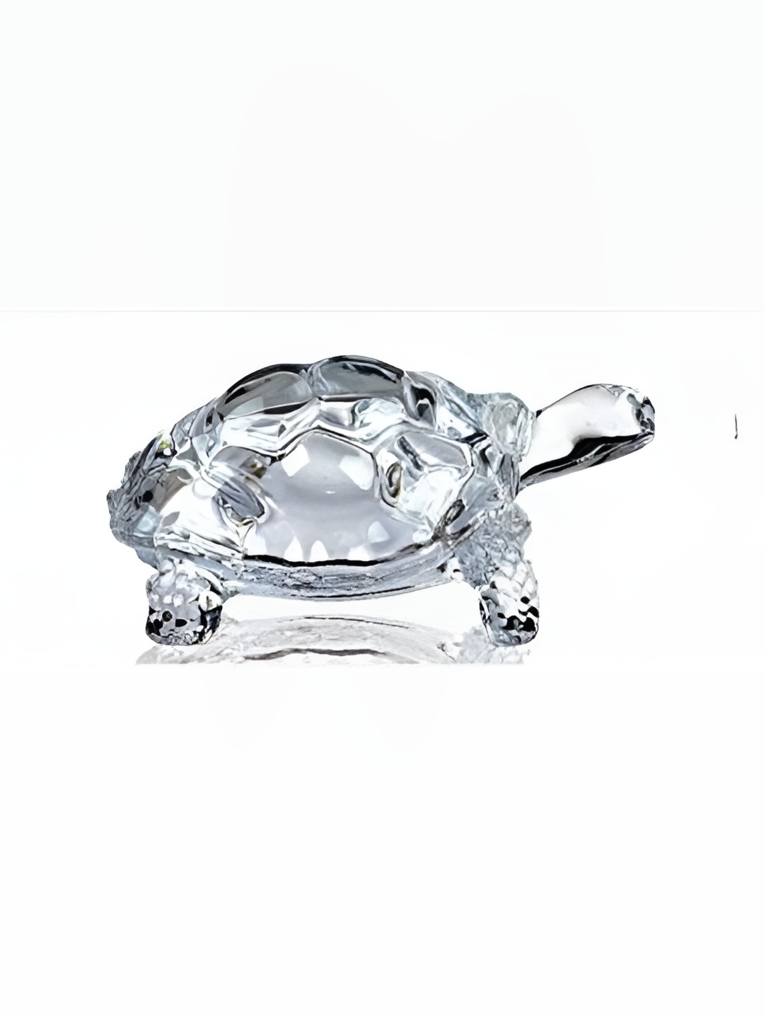 

Navyaksh Transparent Glass Turtle Showpiece