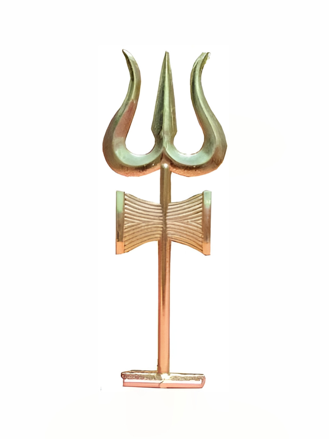

Navyaksh Gold Toned Tri shakti Shiva Trishul Religious Showpiece