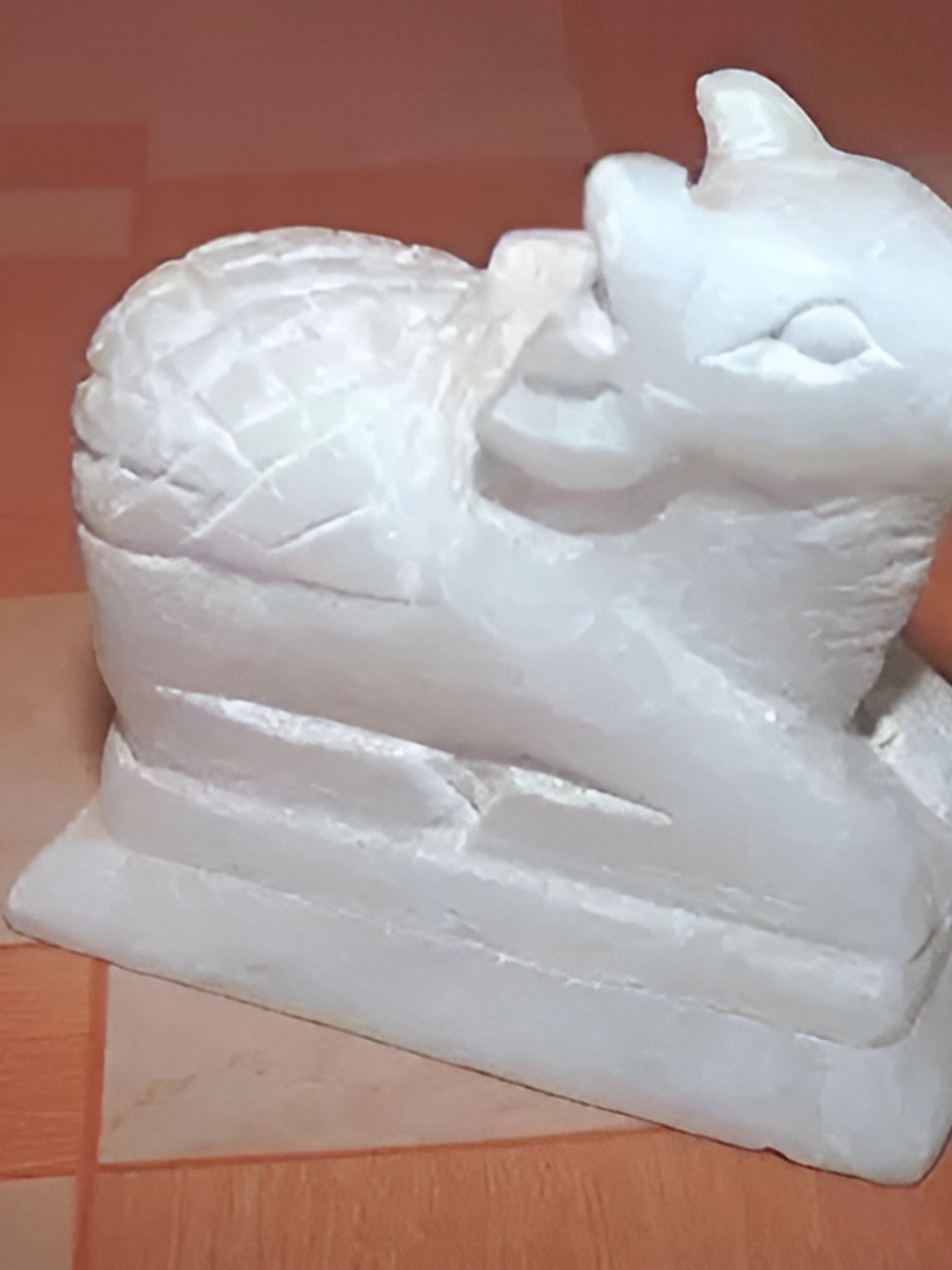 

Navyaksh White Marble Nandi Showpiece