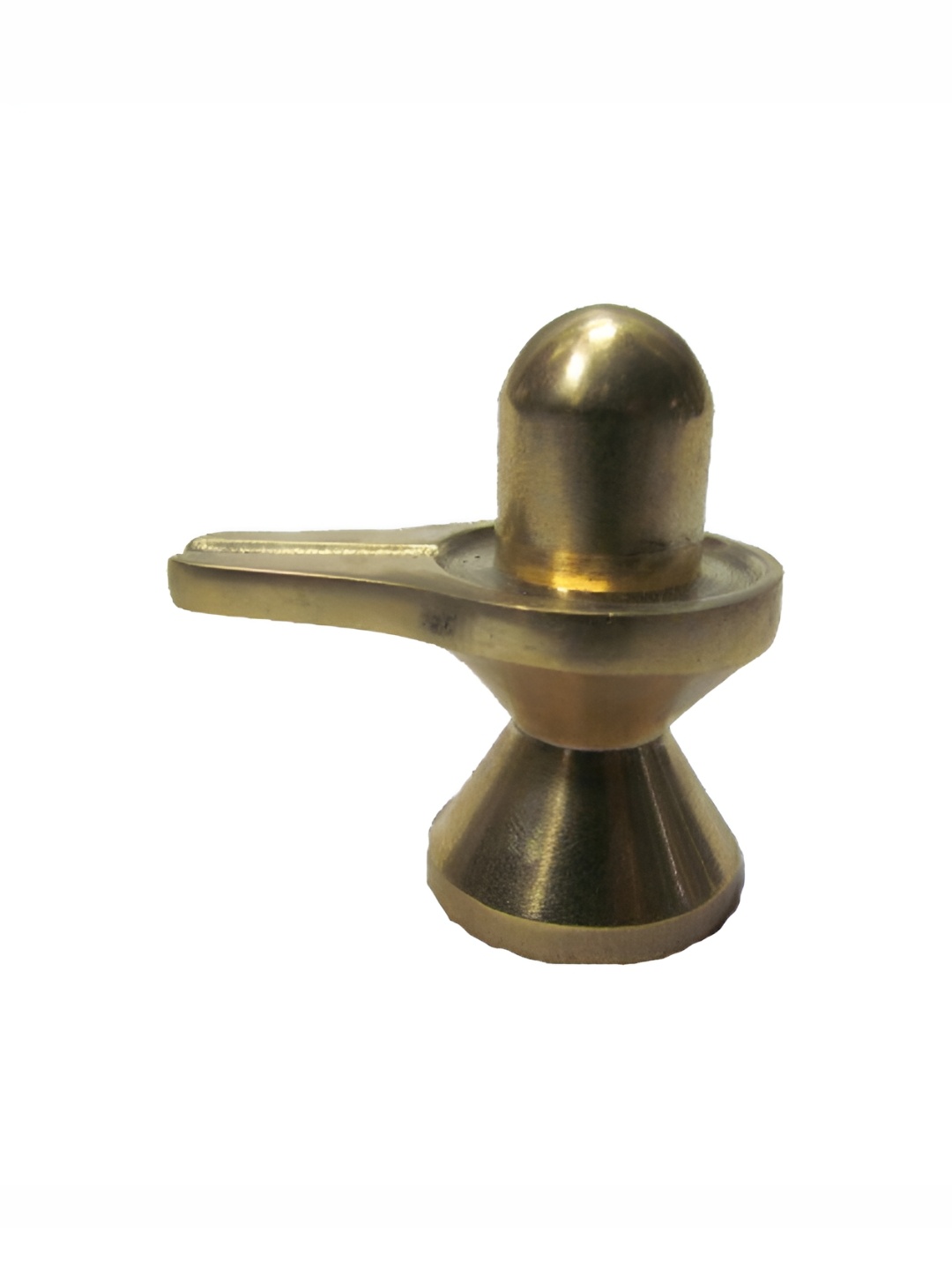 

Navyaksh Gold-Toned Brass Shivling Decorative Showpiece