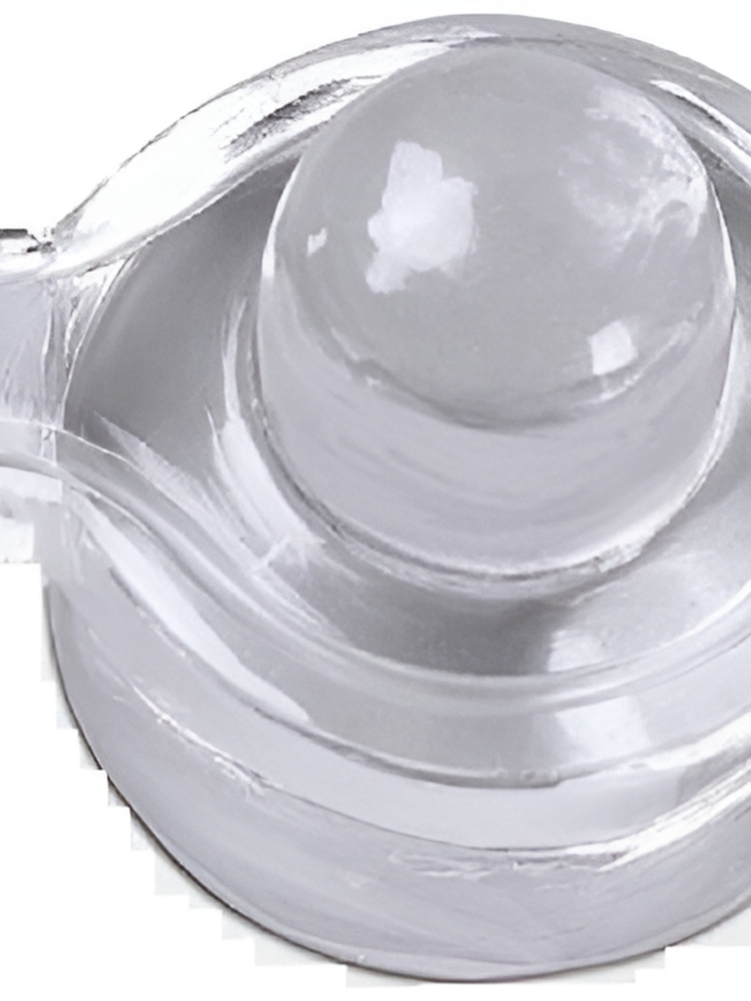 

Navyaksh White Crystal Shiv Ling Showpiece