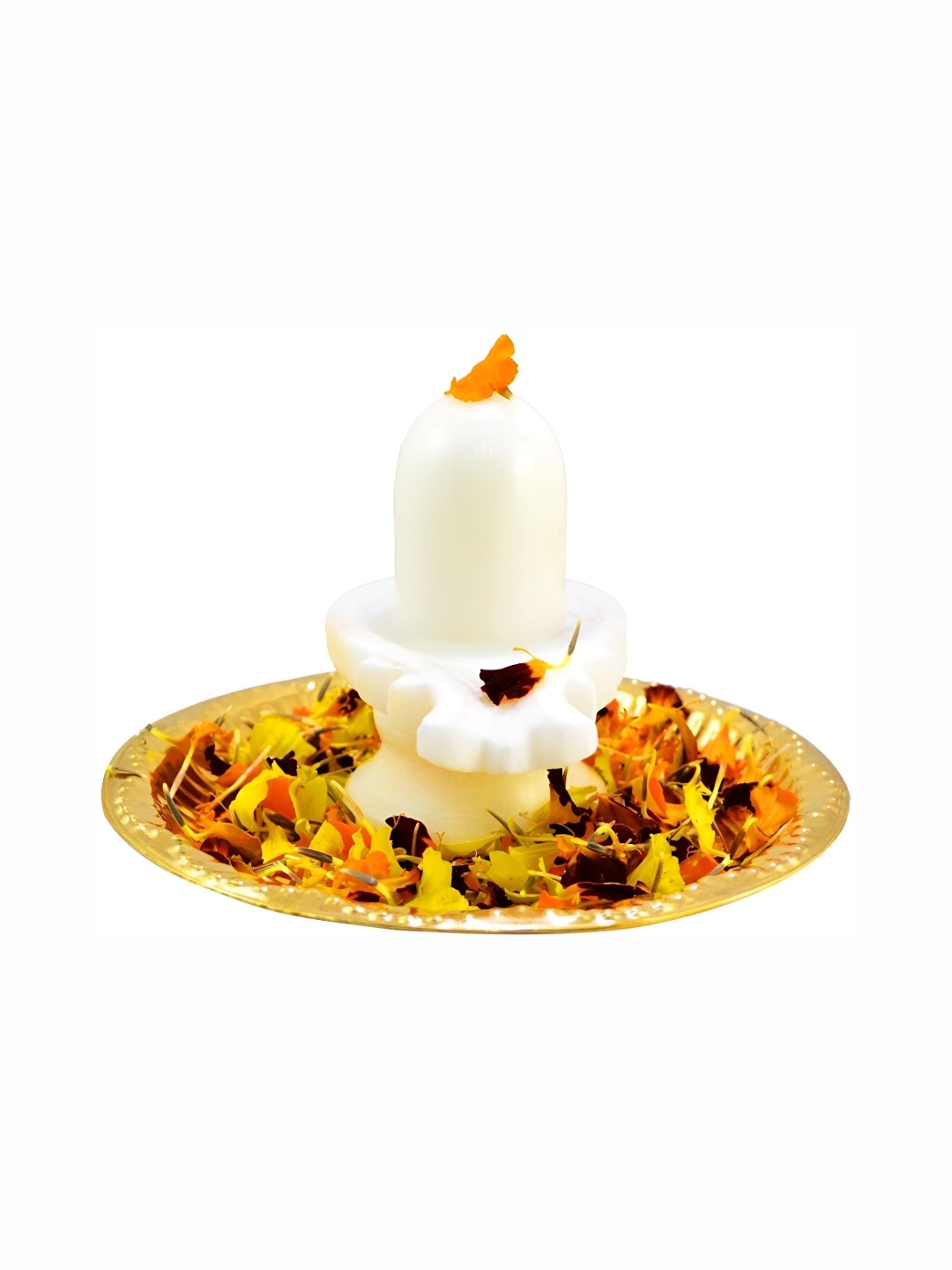 

Navyaksh White Marble Shivling Showpiece