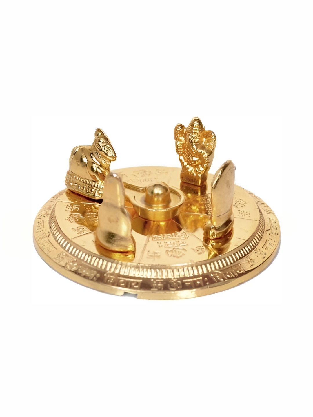 

Navyaksh Gold-Toned Religious Small Shiv Pwariwar Showpiece