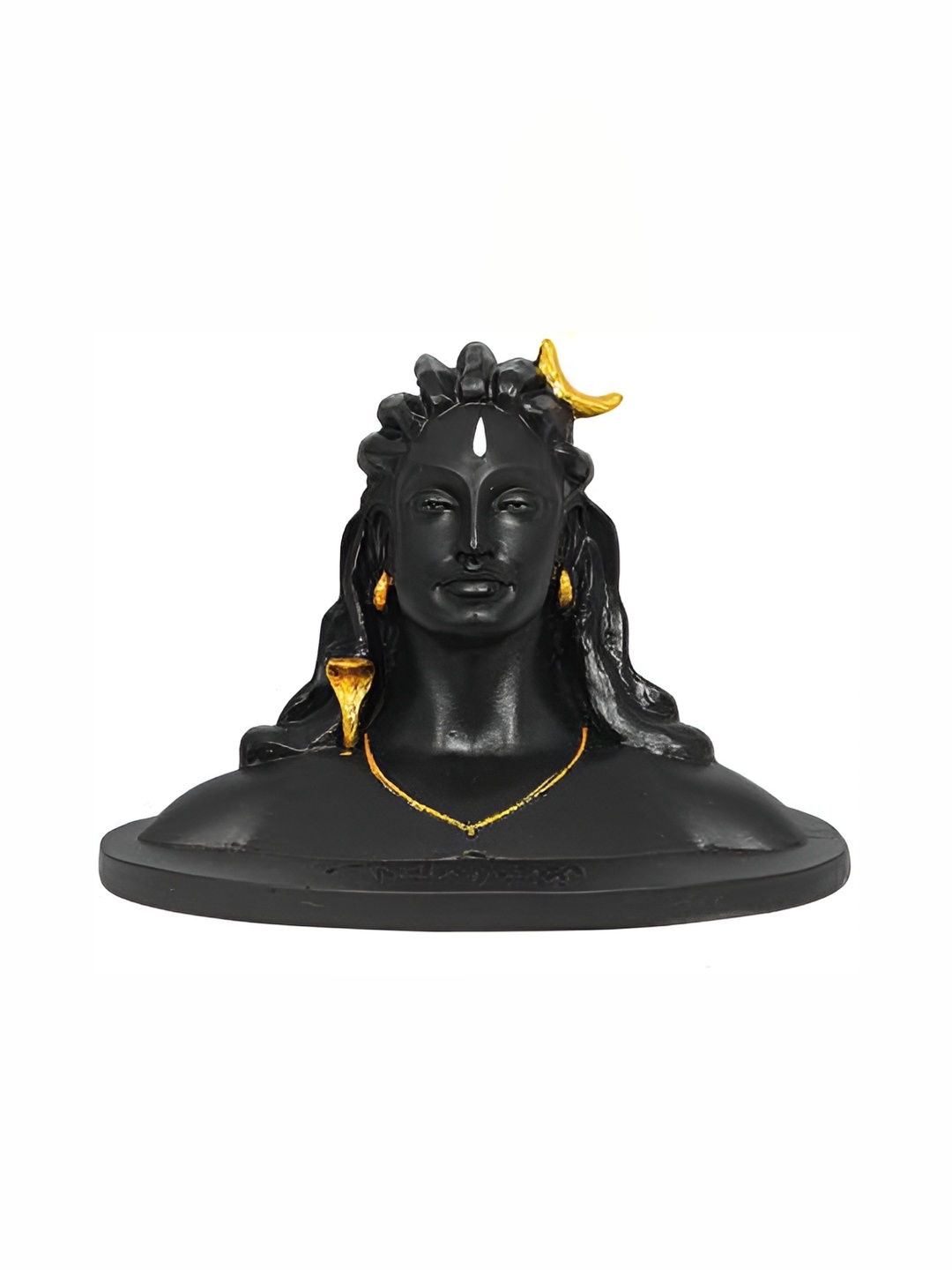 

Navyaksh Black Adiyogi Shiva Religious Idol Showpiece