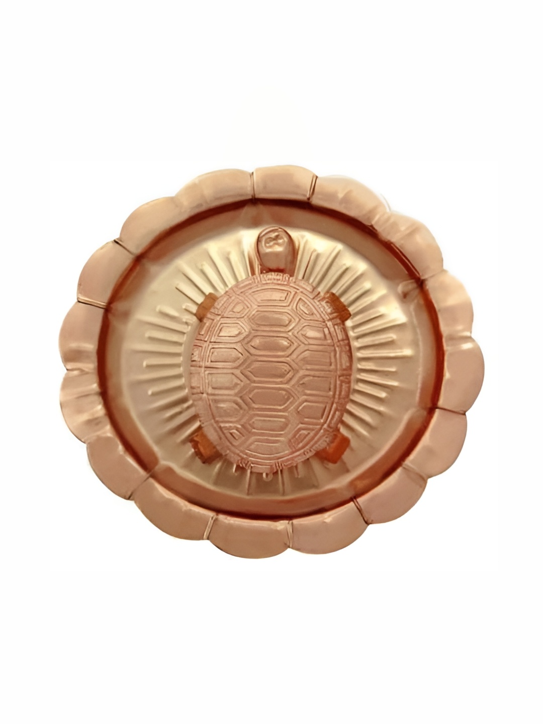 

Navyaksh Copper-Toned Chua With Plate Showpiece