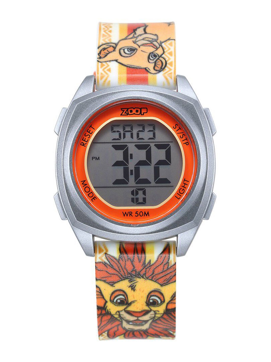 

ZOOP from TITAN Unisex Kids Round Dial & Printed Straps Digital Automatic Watch 16025PP14, Orange