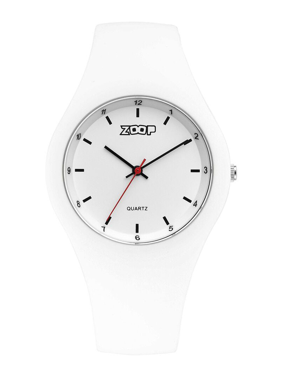 

Zoop Kids Round Reset Time Analogue Watch 26031PP02W, White