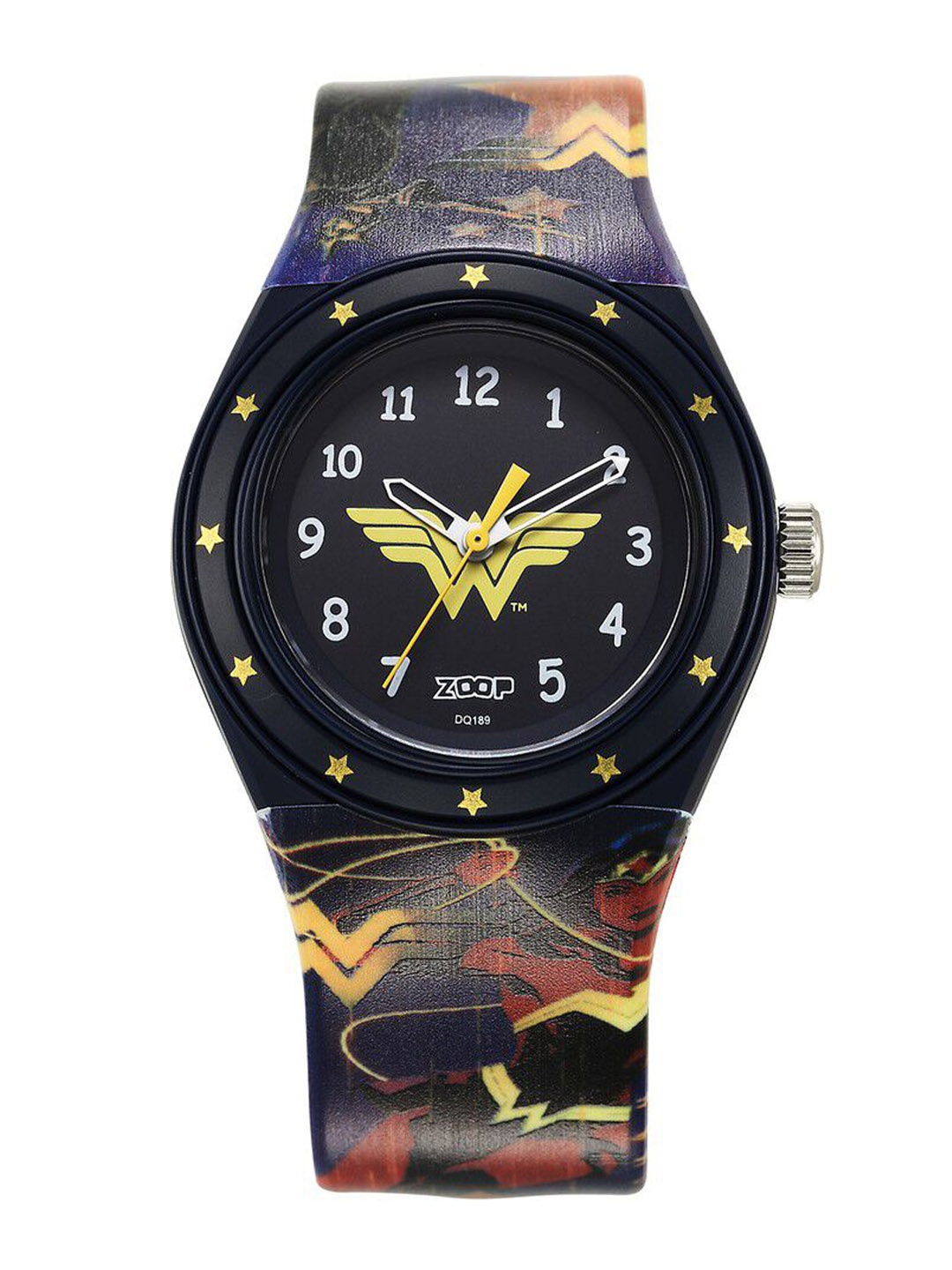 

ZOOP from TITAN Justice League Kids Embellished Dial Analogue Watch C4048PP57, Black