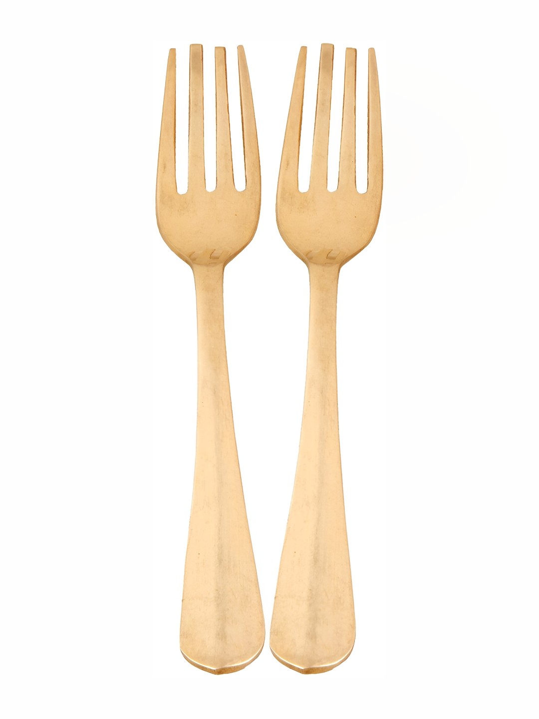 

Shivshakti Arts Gold Toned 2 Pieces Brass Forks
