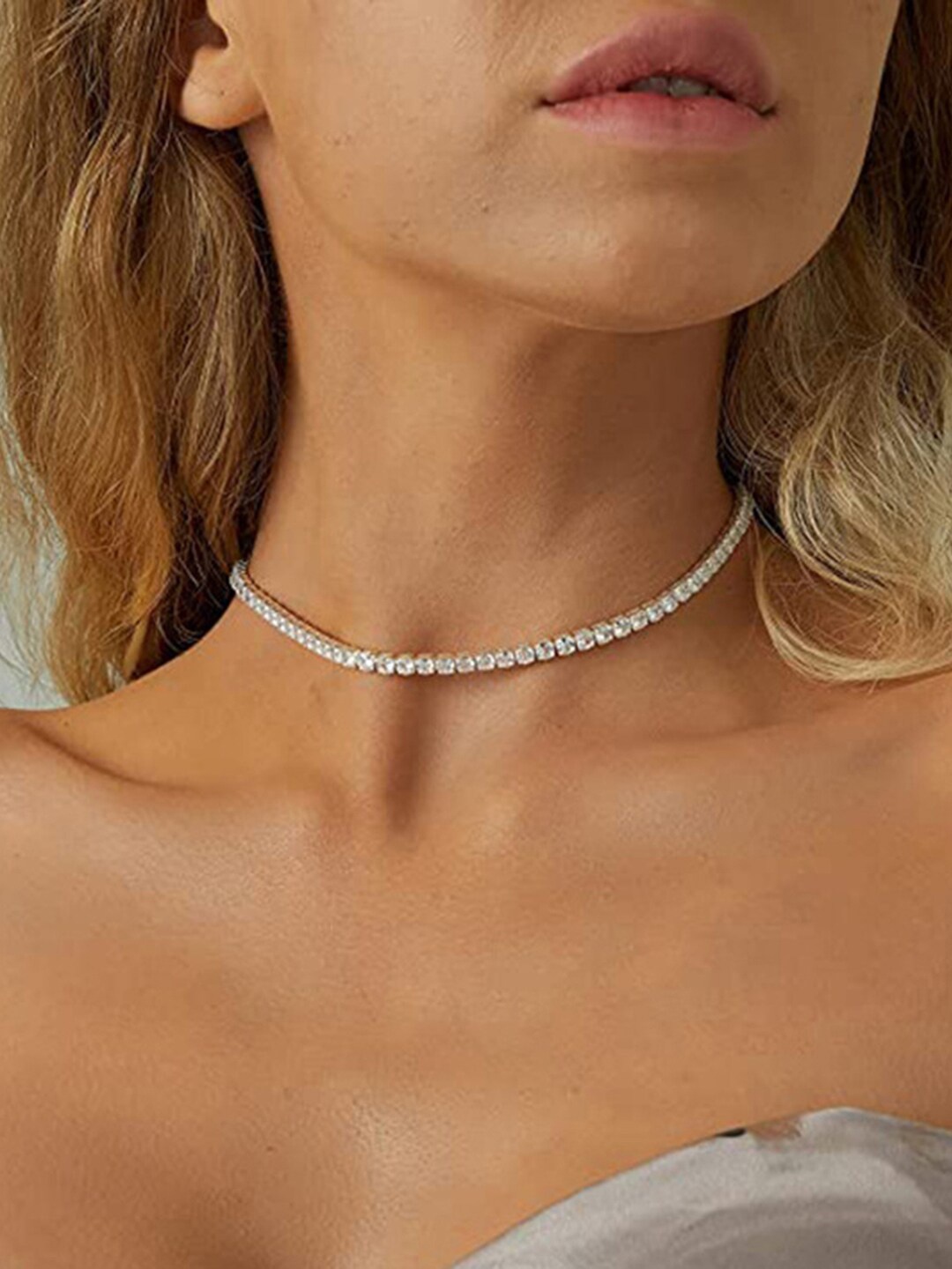 

Peora Silver-Plated Cubic Zirconia Necklace