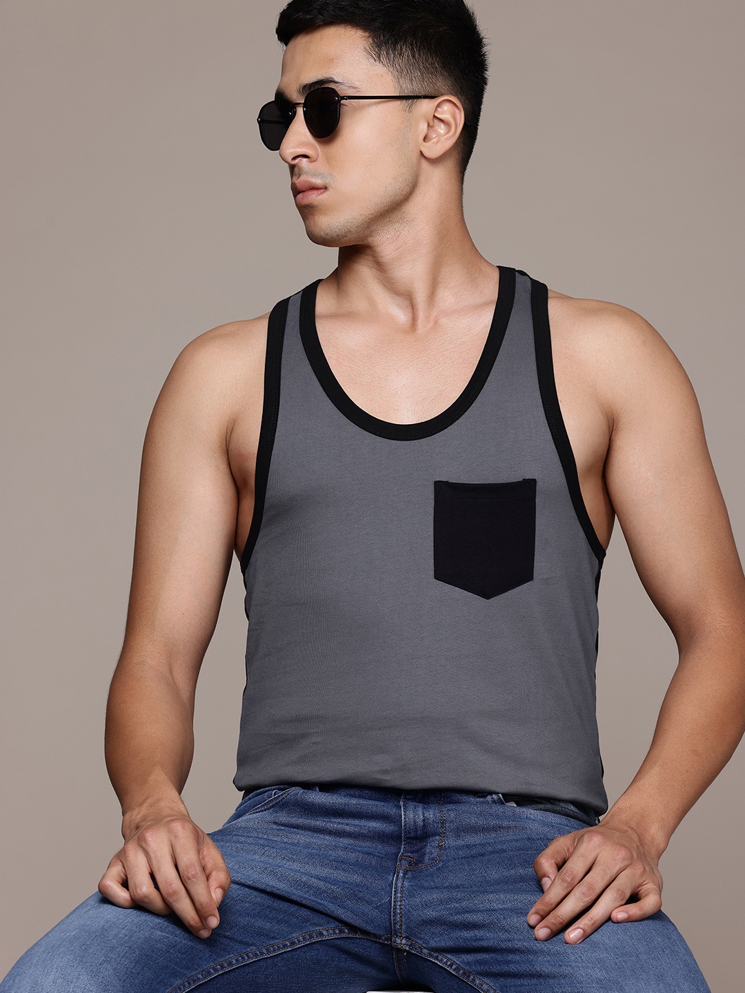 

The Roadster Lifestyle Co. Pure Cotton T-shirt, Charcoal