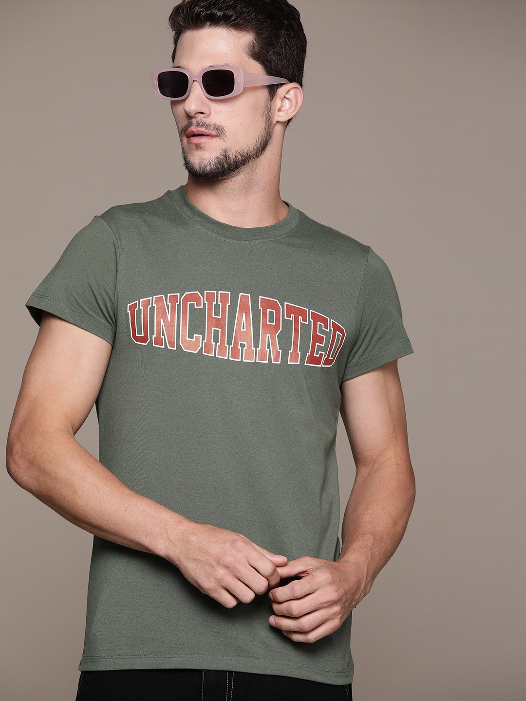 

The Roadster Lifestyle Co. Printed T-shirt, Green