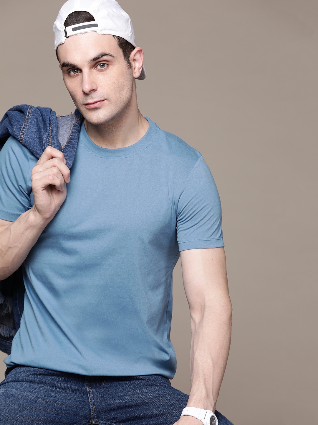 

The Roadster Lifestyle Co. Regular Fit T-shirt, Blue
