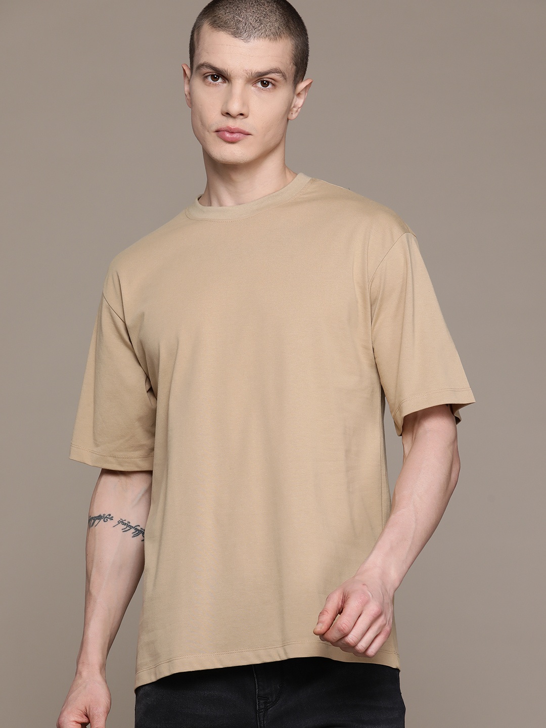 

The Roadster Lifestyle Co. Relaxed Fit T-shirt, Beige