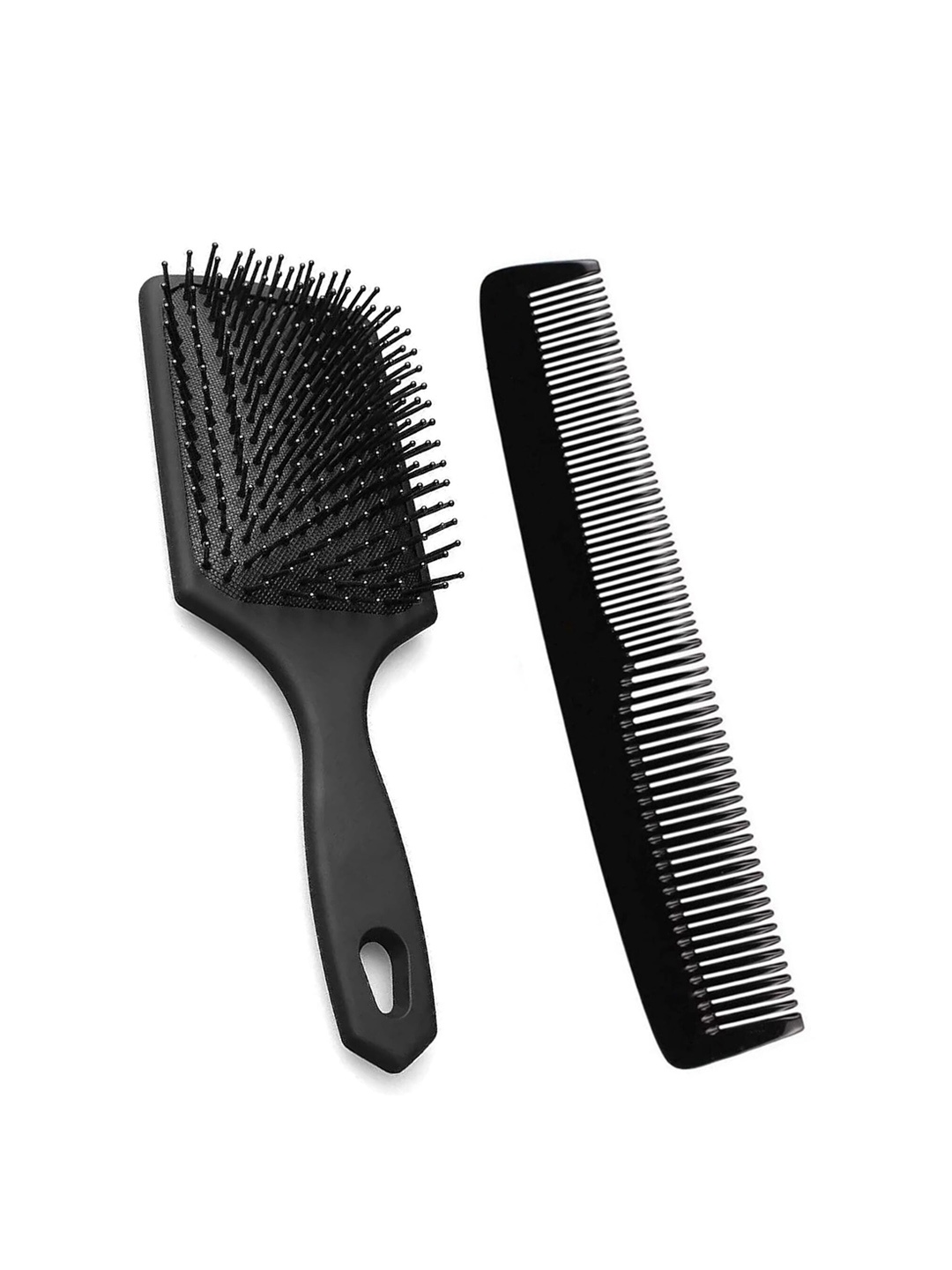 

FEELHIGH 2-Pcs Paddle Hair Brush Combo, Black